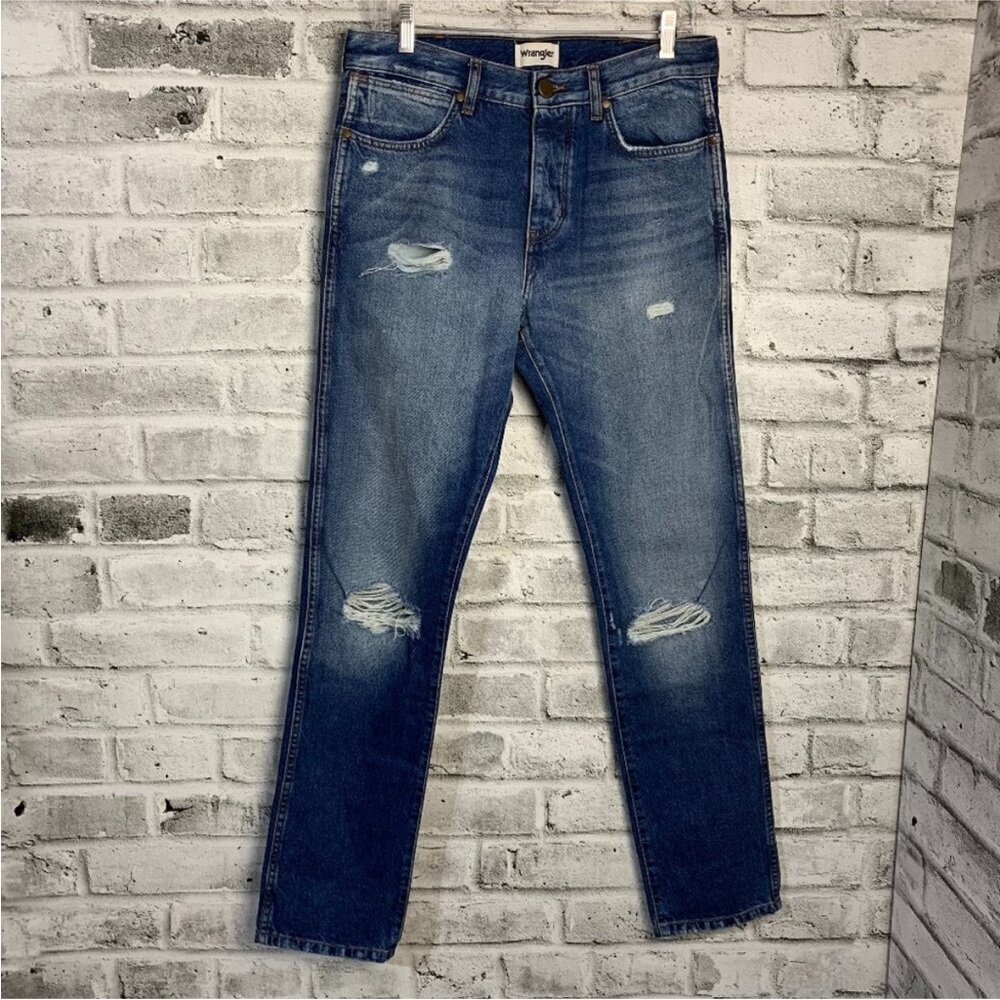 Wrangler Men's Classic Blue Straight Jeans